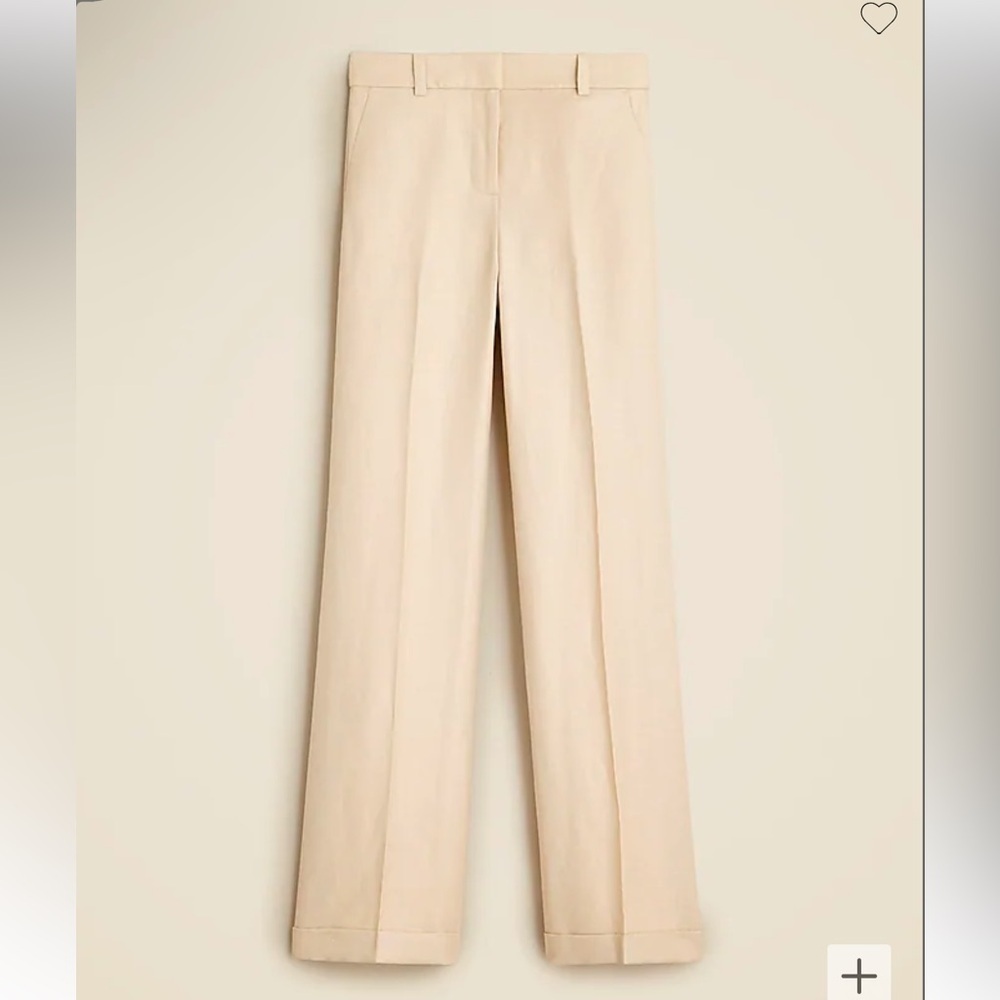 Jcrew Double-breasted blazer & cuffed wide leg pants, herringbone, NWT, size 14 - Picture 9 of 13